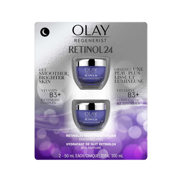 Olay Regenerist Retinol 24 Night Facial Moisturizer - 2 x 50 Grams